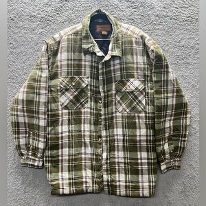 Clear Water  Outfitters Men's Flannel Jacket Size 2XL Plaid Insulated Shirt